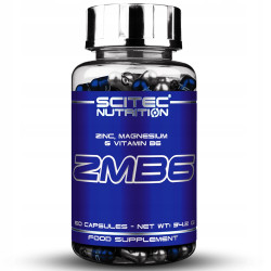 ZMA Scitec ZMB6 60 CAPS MAGNEZ CYNK B6 SEN LIBIDO TESTOSTERON ENERGIA