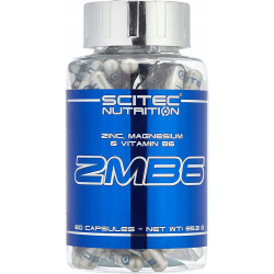 ZMA Scitec ZMB6 60 CAPS MAGNEZ CYNK B6 SEN LIBIDO TESTOSTERON ENERGIA