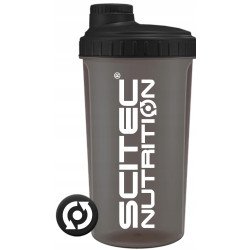 SHAKER DO ODŻYWEK SZEJKER NA SIŁOWNIĘ SZCZELNY BIAŁKO 700ml BLACK