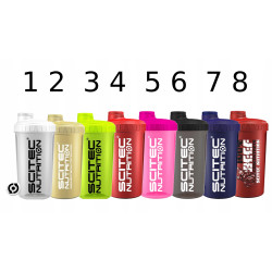 SHAKER DO ODŻYWEK SZEJKER NA SIŁOWNIĘ SZCZELNY BIAŁKO 700ml BLACK