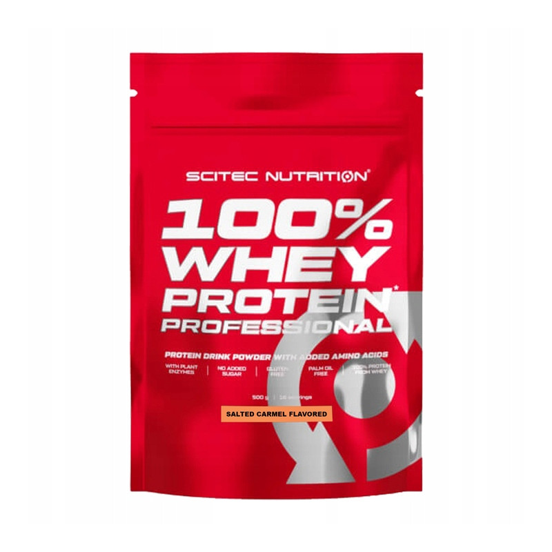 Scitec 100% Whey Protein Profesional WPC WPI Białko - słony caramel