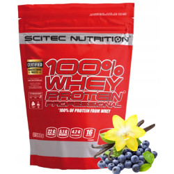 Scitec 100% Whey Protein Profesional WPC WPI Białko - wanilia jagoda