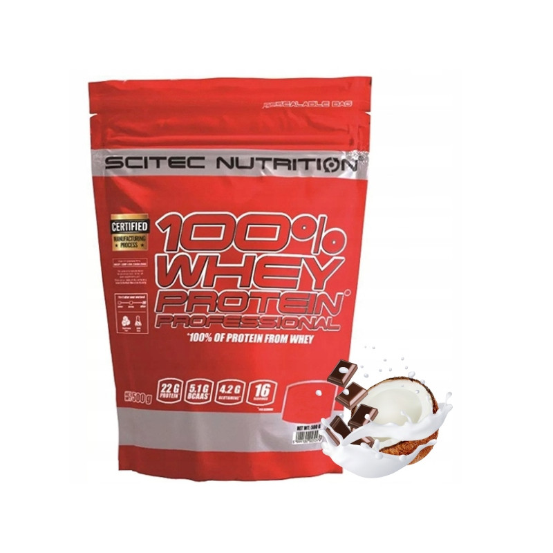 Scitec 100% Whey Protein Profesional WPC WPI Białko - czekolada kokos