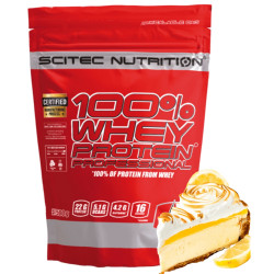 Scitec 100% Whey Protein Profesional WPC WPI Białko - sernik cytrynowy