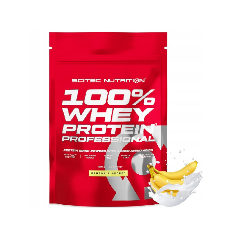 Scitec 100% Whey Protein Profesional WPC WPI Białko - banan