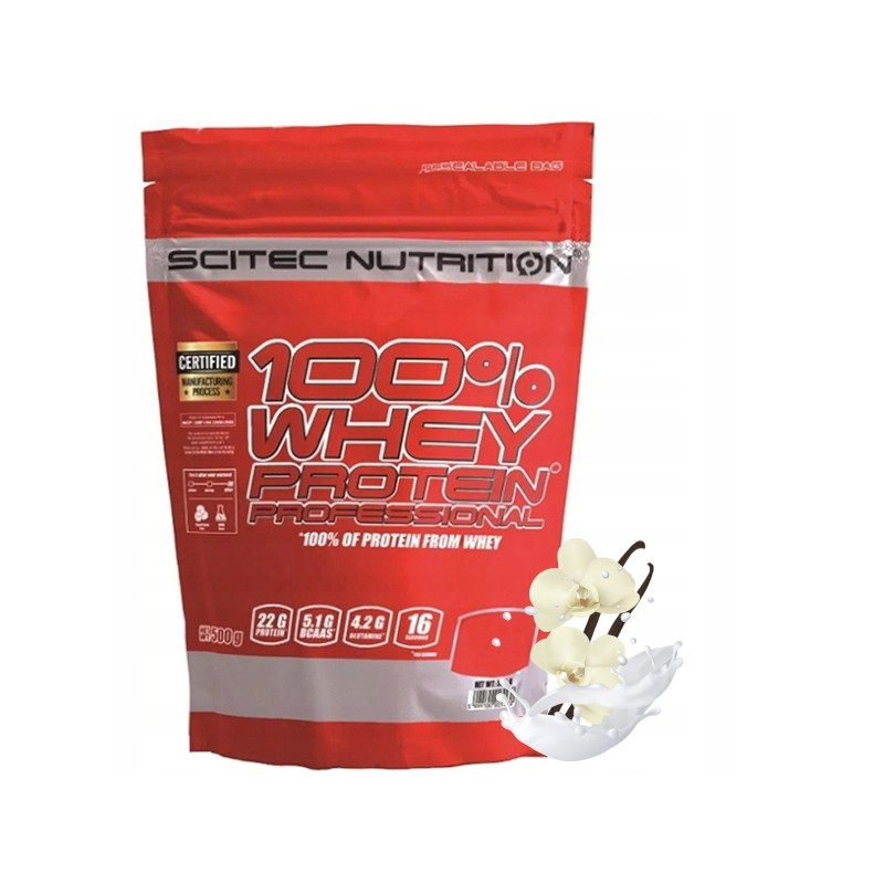 Scitec 100% Whey Protein Profesional WPC WPI Białko - wanilia