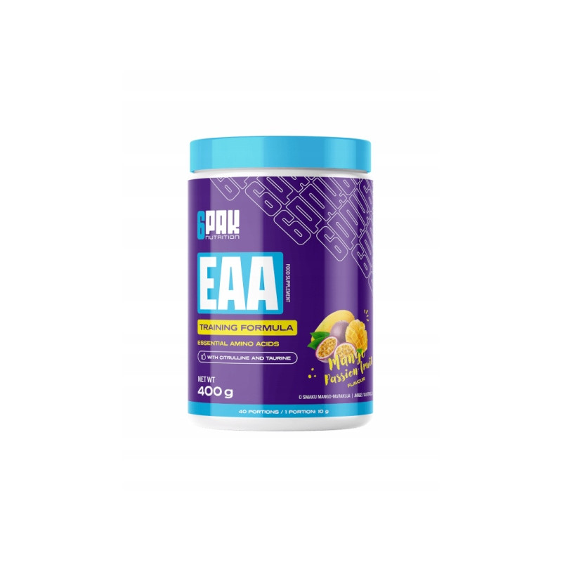 6PAK AMINOKWASY EAA EGZOGENNE REGENERACJA SIŁA POMPA ANTYKATABOLIK 400g 6PAK AMINOKWASY EAA EGZOGENNE REGENERACJA SIŁA POMPA ANTYKATABOLIK 400g