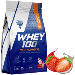 TREC WHEY 100 NEW FORMULA 700g BIAŁKO WPC PROTEIN BCAA EAA GLUTAMINA WPI