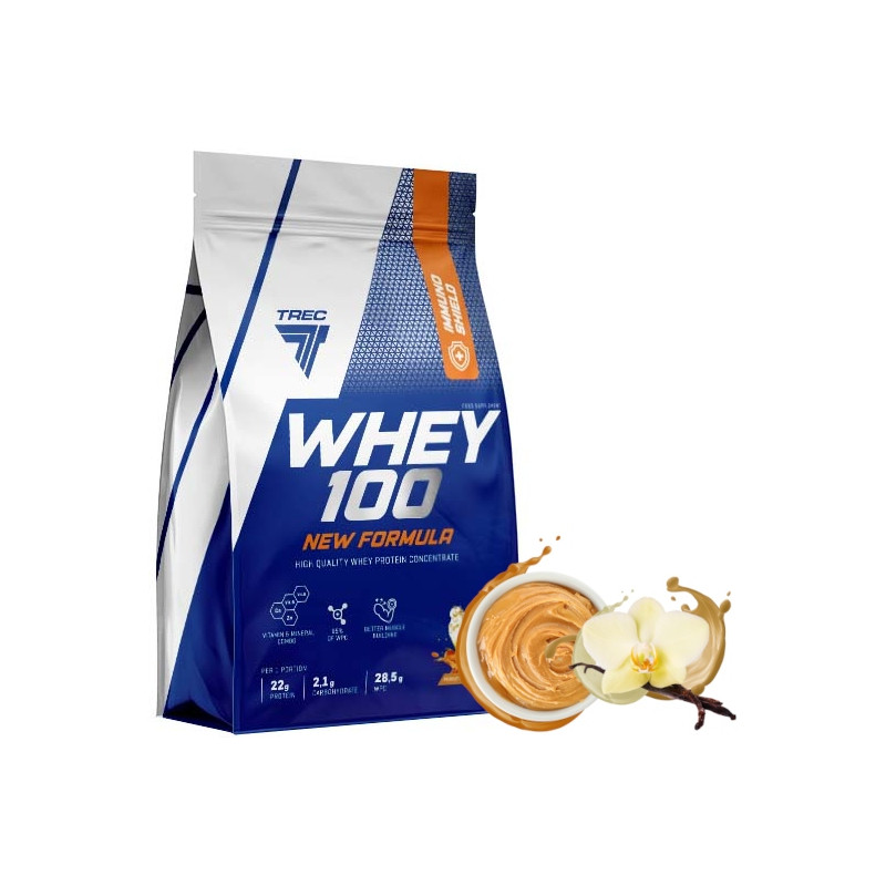 TREC WHEY 100 NEW FORMULA 700g BIAŁKO WPC PROTEIN BCAA EAA GLUTAMINA WPI TREC WHEY 100 NEW FORMULA 700g BIAŁKO WPC PROTEIN BCAA EAA GLUTAMINA WPI