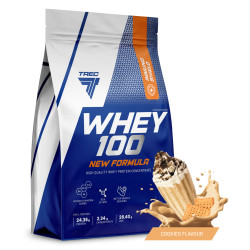 TREC WHEY 100 NEW FORMULA 700g BIAŁKO WPC PROTEIN BCAA EAA GLUTAMINA WPI