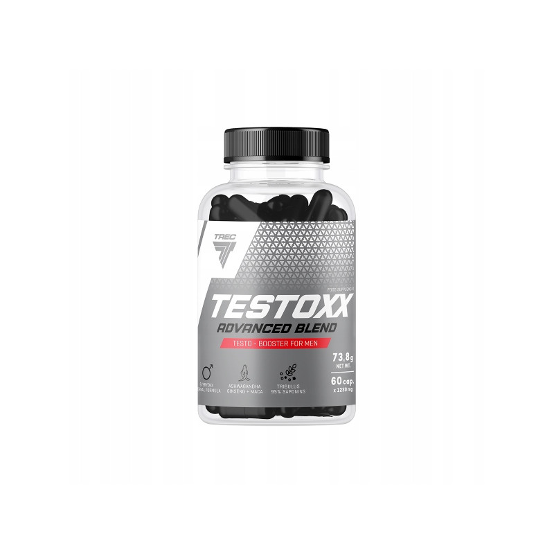 TREC TESTOXX BOOSTER TESTOSTERONU CYNK MACA ASHWAGANDHA TRIBULUS ŻEŃ-SZEŃ TREC TESTOXX BOOSTER TESTOSTERONU CYNK MACA ASHWAGANDHA TRIBULUS ŻEŃ-SZEŃ