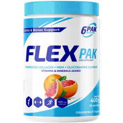 6PAK FLEX KOMPLEKS NA STAWY ŚCIĘGNA KOLAGEN GLUKOZAMINA MSM MAGNEZ WAPŃ B6