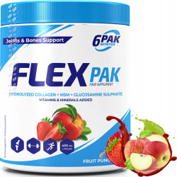 6PAK FLEX KOMPLEKS NA STAWY ŚCIĘGNA KOLAGEN GLUKOZAMINA MSM MAGNEZ WAPŃ B6