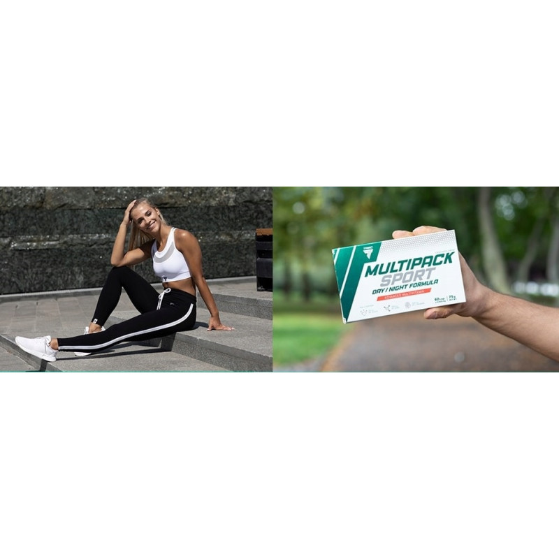 WITAMINY I MINERAŁY DLA SPORTOWCÓW Trec Multipack Sport Day/Night 60 kaps