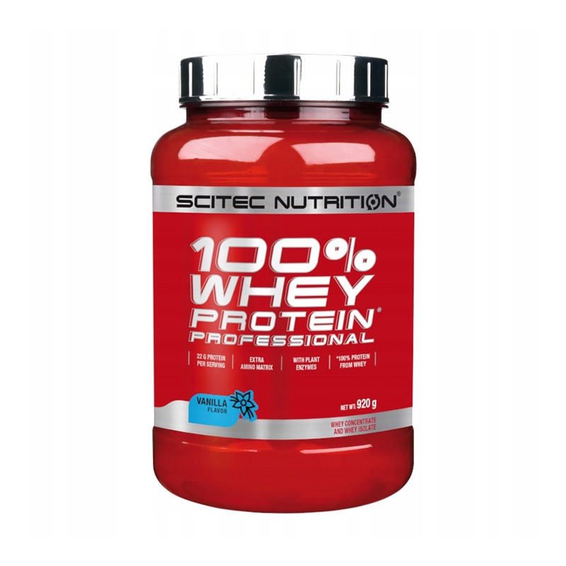 SCITEC 100% WHEY PROTEIN PROFESSIONAL 920g PYSZNE BIAŁKO WANILIA