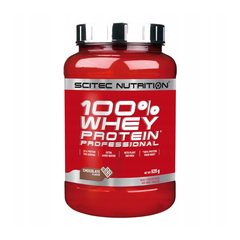 SCITEC 100% WHEY PROTEIN PROFESSIONAL 920g PYSZNE BIAŁKO CZEKOLADA