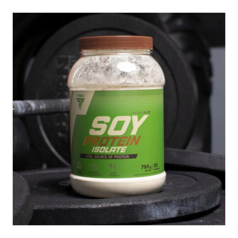 TREC SOY PROTEIN 750g BIAŁKO SOJOWE WPI WEGE AMINOKWASY BCAA EAA KARNITYNA