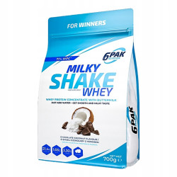 6PAK MILKY SHAKE WHEY 700G PYSZNE BIAŁKO NA ODCHUDZANIE WPC CHOCOLATE COCO 6PAK MILKY SHAKE WHEY 700G PYSZNE BIAŁKO NA ODCHUDZANIE WPC CHOCOLATE COCO