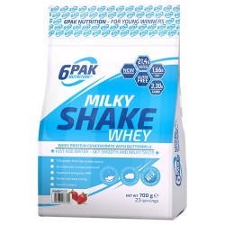 6PAK MILKY SHAKE WHEY 700G PYSZNE BIAŁKO NA ODCHUDZANIE WPC TRUSKAWKA 6PAK MILKY SHAKE WHEY 700G PYSZNE BIAŁKO NA ODCHUDZANIE WPC TRUSKAWKA
