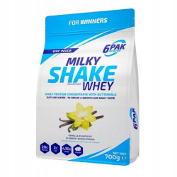 6PAK MILKY SHAKE WHEY 700G PYSZNE BIAŁKO NA ODCHUDZANIE WPC WANILIA