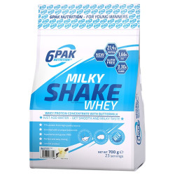 6PAK MILKY SHAKE WHEY 700G PYSZNE BIAŁKO NA ODCHUDZANIE WPC WANILIA