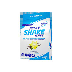 6PAK MILKY SHAKE WHEY 700G PYSZNE BIAŁKO NA ODCHUDZANIE WPC WANILIA