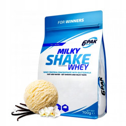 6PAK MILKY SHAKE WHEY 700G PYSZNE BIAŁKO NA ODCHUDZANIE WPC WANILIA