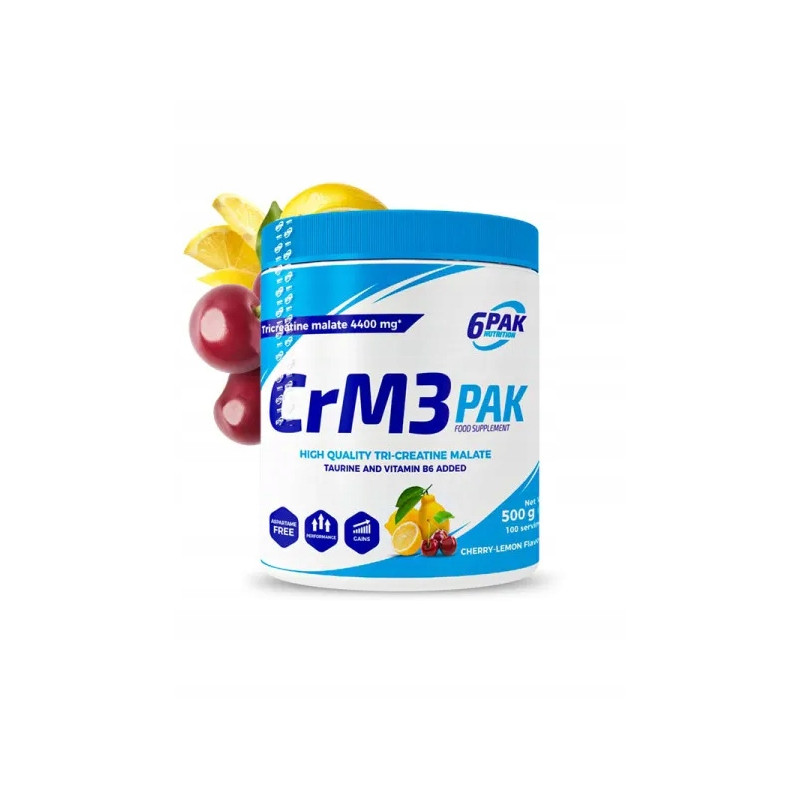 JABŁCZAN KREATYNY CRM3 KREATYNA CREATINE TCM TRI CREATINE CYT-WIŚNIA 500g