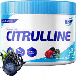 6PAK CITRULLINE MALATE 200g 66 PORCJI CYTRULINA POMPA SIŁA MOC MASA RZEŹBA