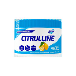 6PAK CITRULLINE MALATE 200g 66 PORCJI CYTRULINA POMPA SIŁA MOC MASA RZEŹBA