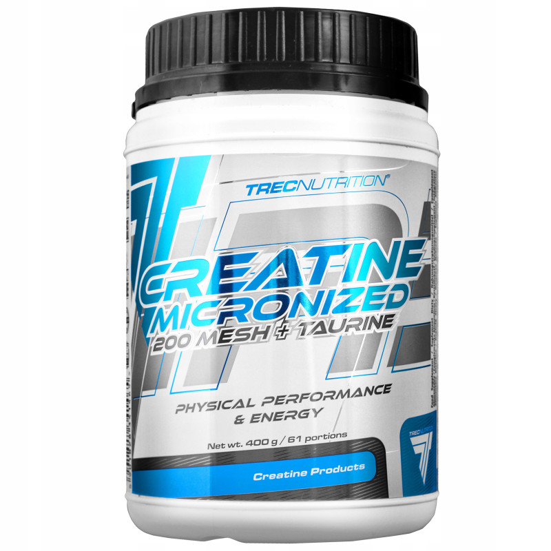 TREC CREATINE MICRONIZED + TAURINE KREATYNA NA MASĘ SIŁĘ TAURYNA 400g PURE TREC CREATINE MICRONIZED + TAURINE KREATYNA NA MASĘ SIŁĘ TAURYNA 400g PURE