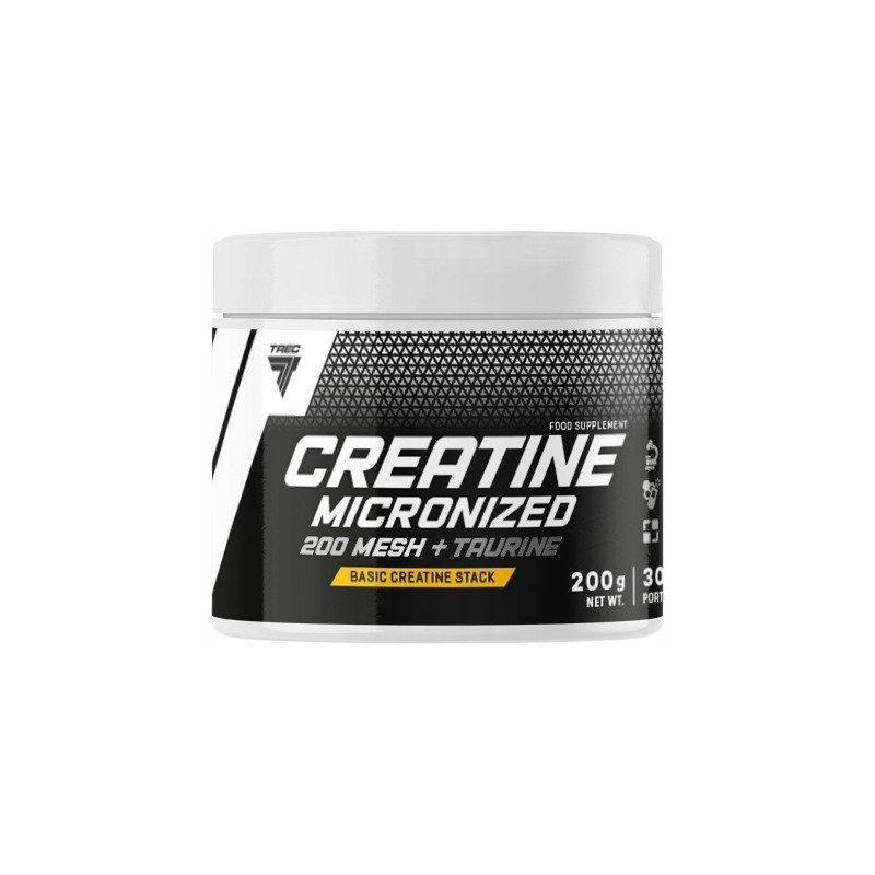 TREC CREATINE MICRONIZED + TAURINE KREATYNA NA MASĘ SIŁĘ TAURYNA 200g PURE