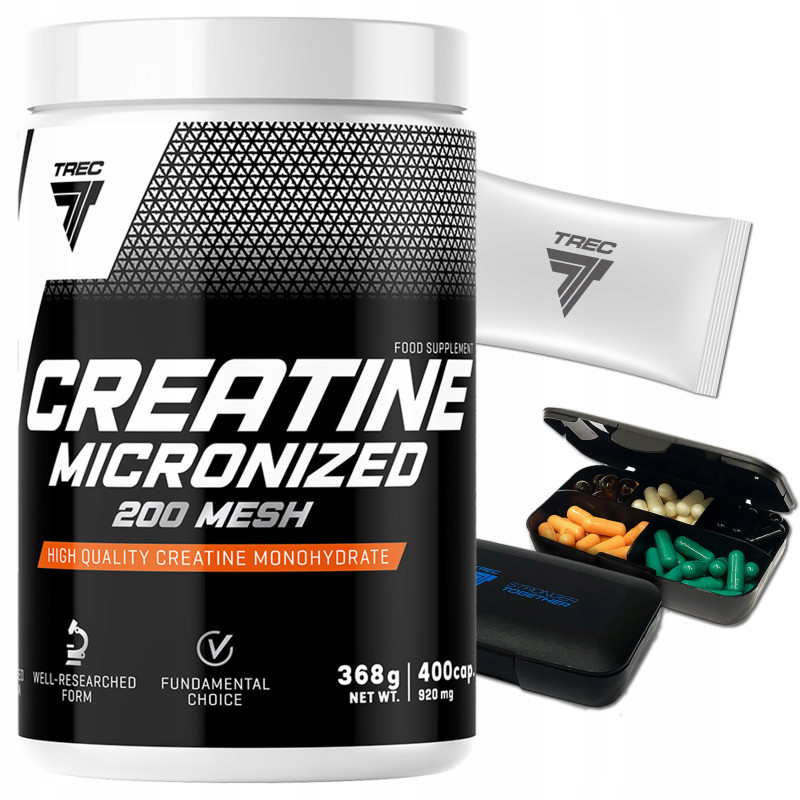 TREC CREATINE 200mesh 133 porcje Kreatyna 400 kaps monohydrat w kapsułkach