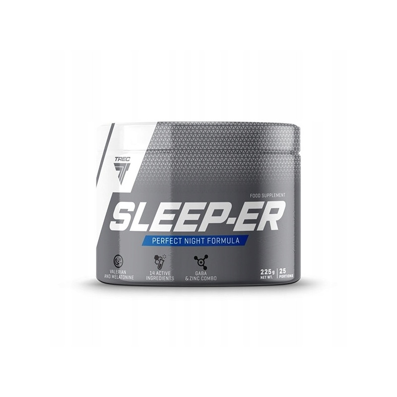 TREC SLEEP-ER SLEEPER 225 G ZMA DAA GABA GŁĘBOKI SEN TROPICAL LEMON MILD TREC SLEEP-ER SLEEPER 225 G ZMA DAA GABA GŁĘBOKI SEN TROPICAL LEMON MILD
