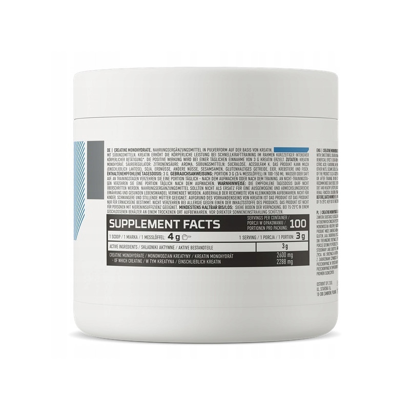 OstroVit Monohydrat Kreatyny 300 g CREATINE SIŁA MOC SPORT - arbuz