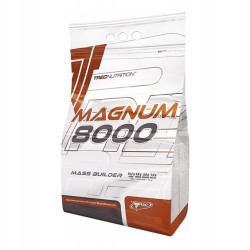TREC MAGNUM 8000 1000g GAINER KREATYNA BCAA EAA MCT WITAMINY TRUSKAWKA