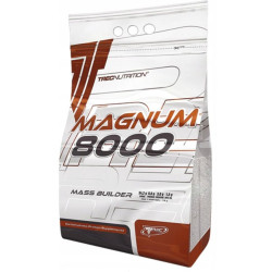 TREC MAGNUM 8000 1000g GAINER KREATYNA BCAA EAA MCT WITAMINY BIAŁKO BANANA