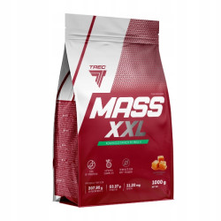 TREC MASS XXL 1KG GAINER BIAŁKO WĘGLOWODANY KREATYNA AMINOKWASY S.CARMEL