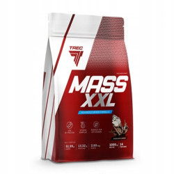 TREC MASS XXL 1KG GAINER BIAŁKO WĘGLOWODANY KREATYNA AMINOKWASY CZEKOLADA
