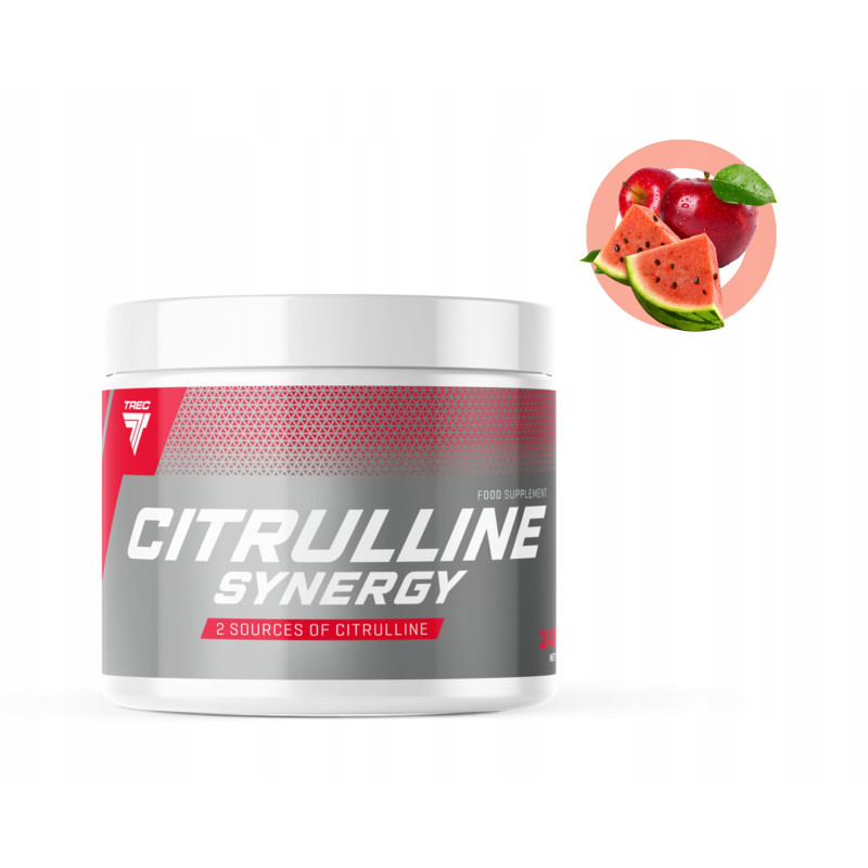 TREC CITRULLINE SYNERGY 240g CYTRULINA POMPA ENERGIA SIŁA NO2 ARBUZ JABŁKO TREC CITRULLINE SYNERGY 240g CYTRULINA POMPA ENERGIA SIŁA NO2 ARBUZ JABŁKO