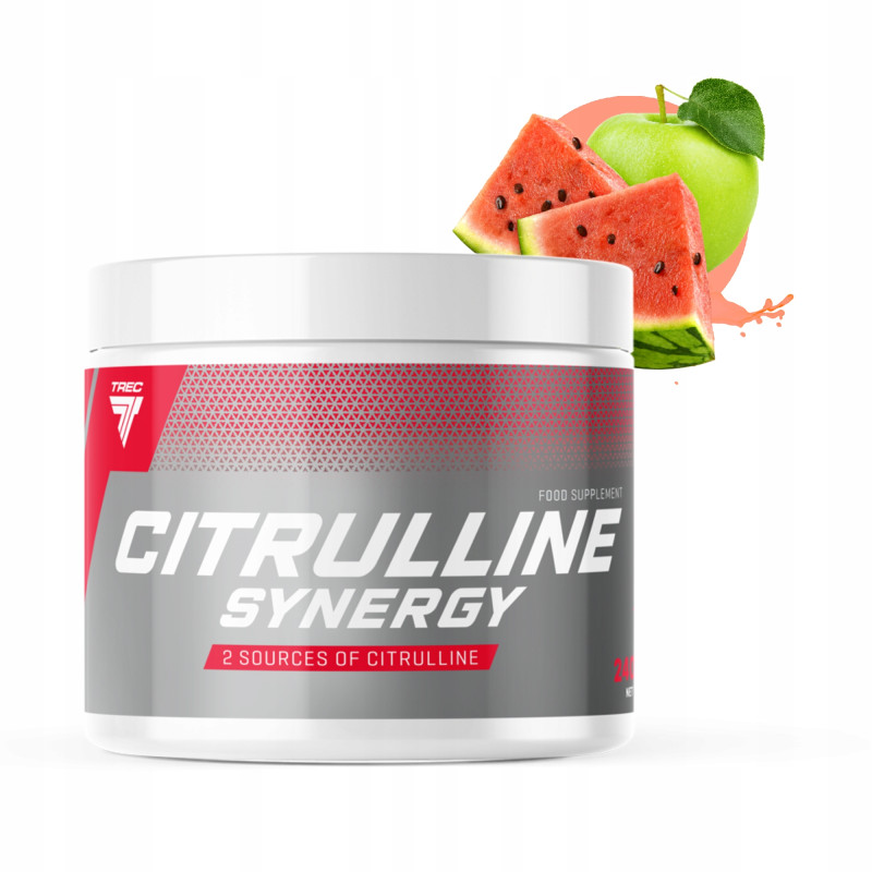 TREC CITRULLINE SYNERGY 240g CYTRULINA POMPA ENERGIA SIŁA NO2 ARBUZ JABŁKO TREC CITRULLINE SYNERGY 240g CYTRULINA POMPA ENERGIA SIŁA NO2 ARBUZ JABŁKO