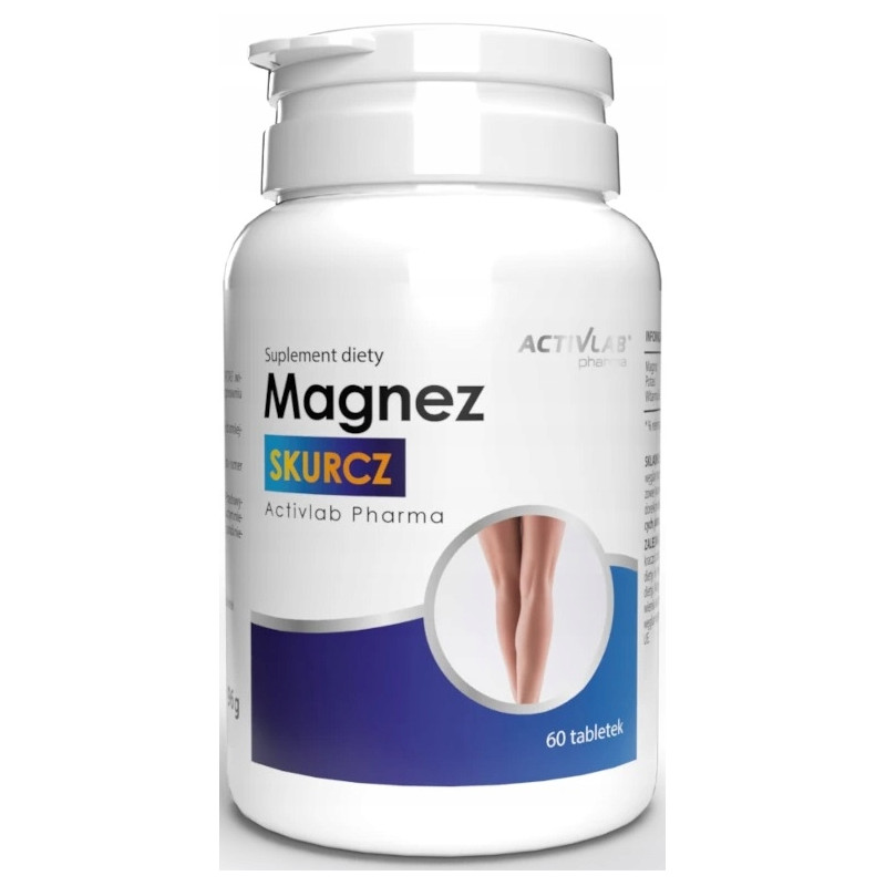 ACTIVLAB MAGNEZ SKURCZ MAGNEZ NA SKURCZE POTAS MAGNEZ WIT B6 STRES SERCE