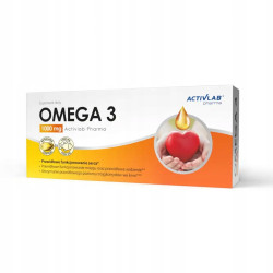 ACTIVLAB OMEGA 3 SERCE, ODPORNOŚĆ, EPA DHA PRAWIDŁOWY POZIOM TRÓJGLICERYDÓW