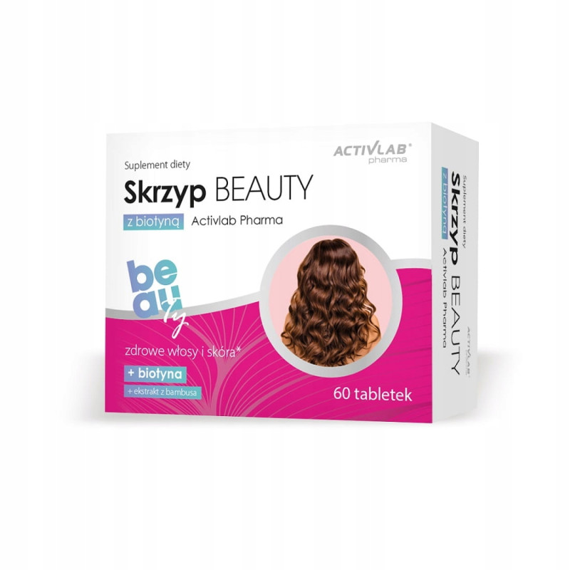 ACTIVLAB SKRZYP BEAUTY Z BIOTYNĄ NA WŁOSY SKÓRĘ I PAZNOKCIE BIOTYNA 60 TABS