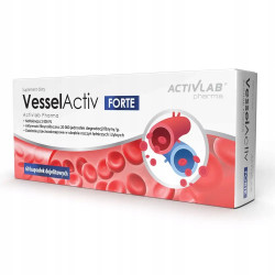 ACTIVLAB VESSELACTIVE FORTE NATTOKINAZA UKŁAD KRĄŻENIA ZAKRZEPICA 60 CAPS