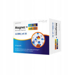 ACTIVLAB MAGNEZ + WIT.B6 + WITAMINA D3 MAGNEZ ZMĘCZENIE ENERGIA DOPORNOŚĆ ACTIVLAB MAGNEZ + WIT.B6 + WITAMINA D3 MAGNEZ ZMĘCZENIE ENERGIA DOPORNOŚĆ