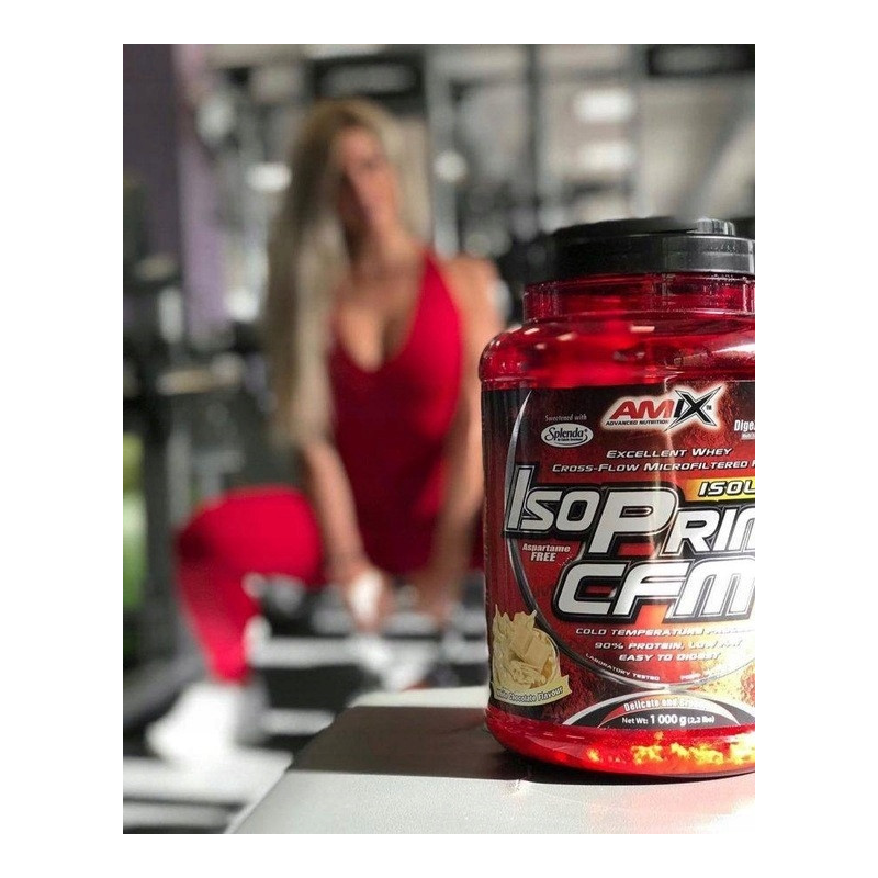 AMIX ISOPRIME CFM 1000g BIAŁKO WPI IZOLAT BIAŁKA PROTEIN BIAŁA CZEKOLADA