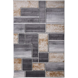 Dywan Cosmic Carving 5078 GREY GOLD 160x230cm