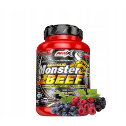 AMIX ANABOLIC MONSTER BEEF 90% 1000g BIAŁKO WOŁOWE HYDROLIZAT OWOCE LEŚNE