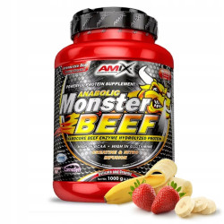 AMIX ANABOLIC MONSTER BEEF 90% 1000g BIAŁKO WOŁOWE HYDROLIZAT BANAN TRUSK